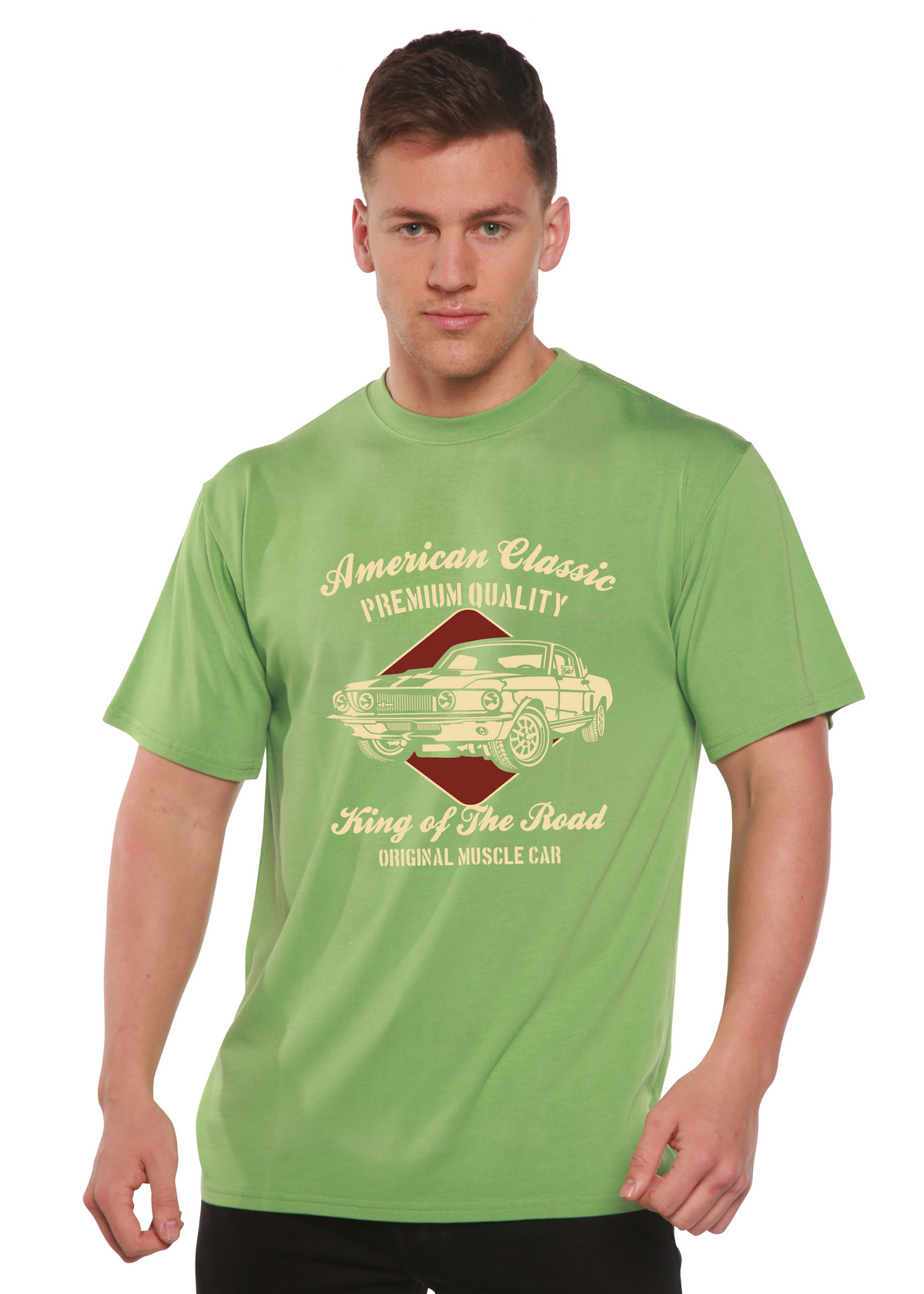 American Classic Men's Bamboo Viscose/Organic Cotton Short Sleeve Graphic T-Shirt