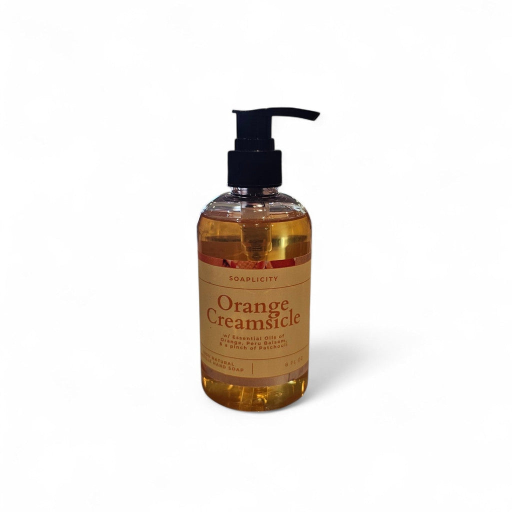 Orange Creamsicle Liquid Hand Soap, 100% Natural