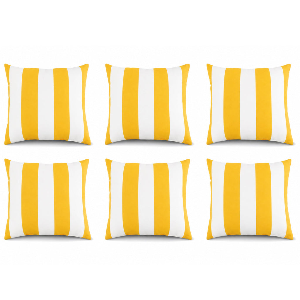 6 Pack Outdoor Pillow Covers - 18x18 Inch