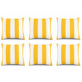 6 Pack Outdoor Pillow Covers - 18x18 Inch