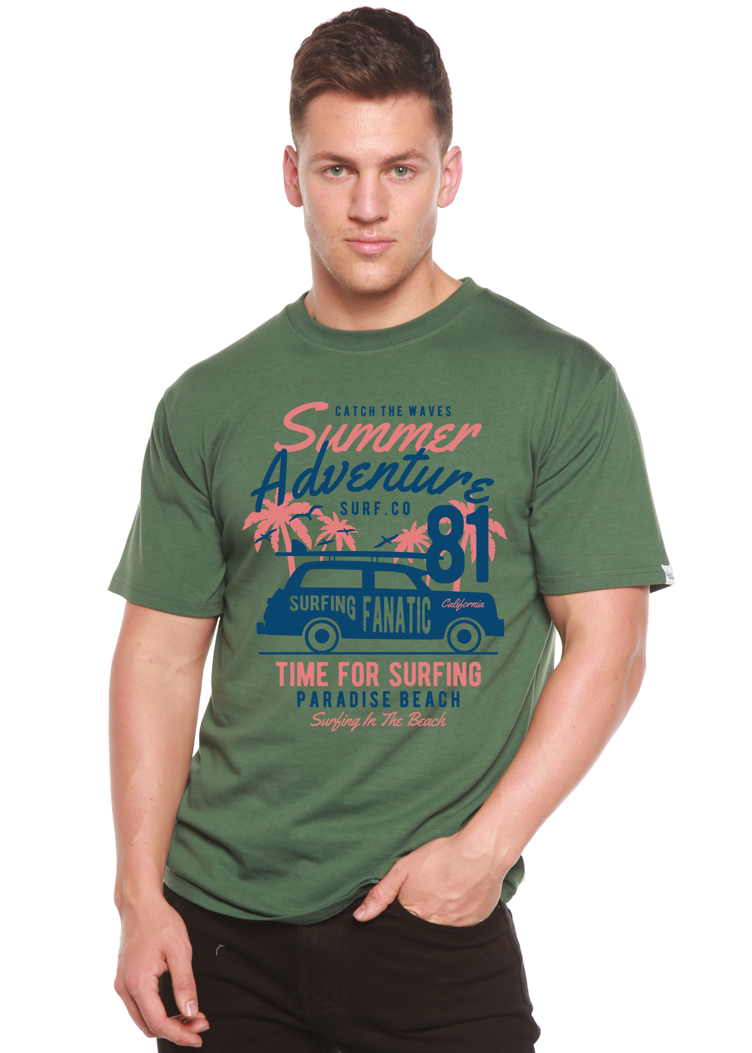 Sammer Adventure Spun Bamboo® Men's Bamboo Viscose/Organic Cotton Short Sleeve Graphic T-Shirt
