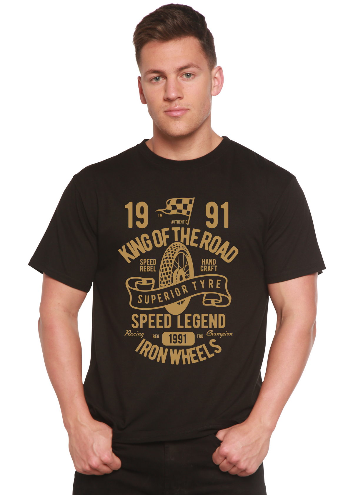 Superior Type Spun Bamboo® Men's Bamboo Viscose/Organic Cotton Short Sleeve Graphic T-Shirt
