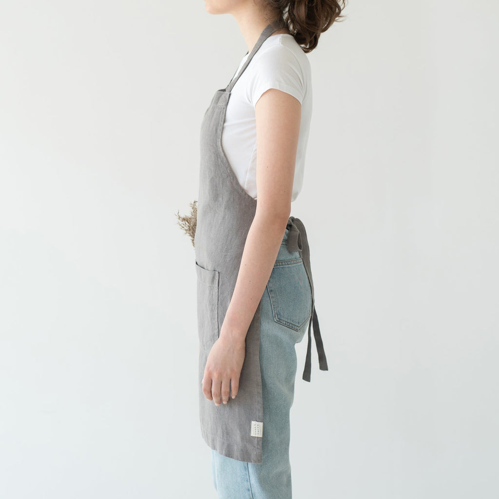 Linen Tales Ash Linen Daily Apron
