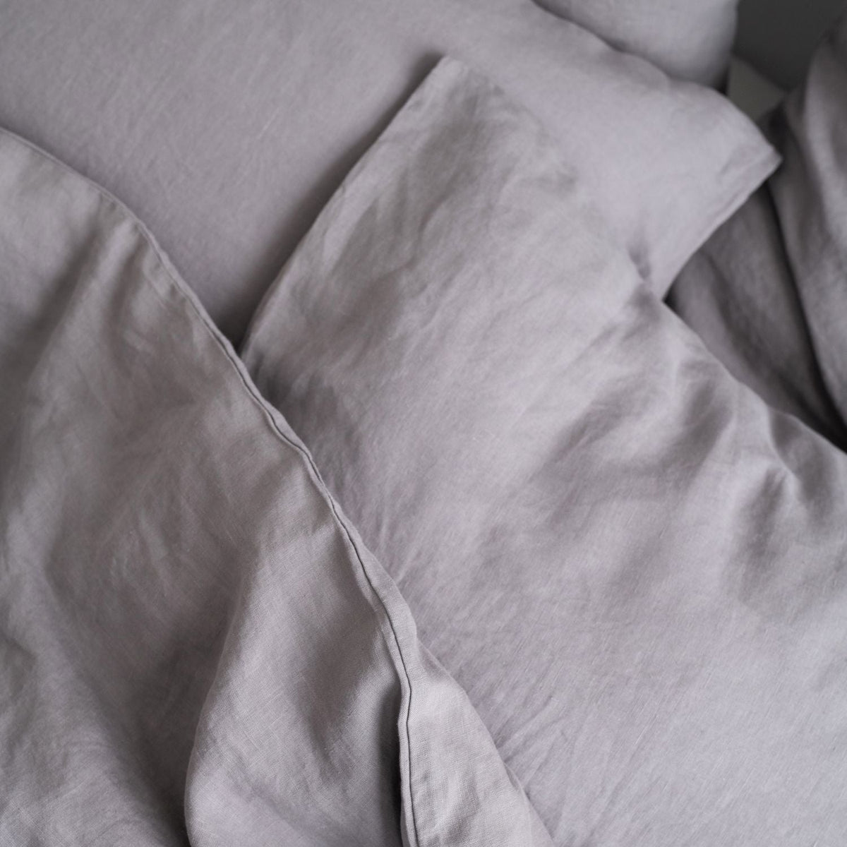 Linen Tales Ash Linen Duvet Cover Set
