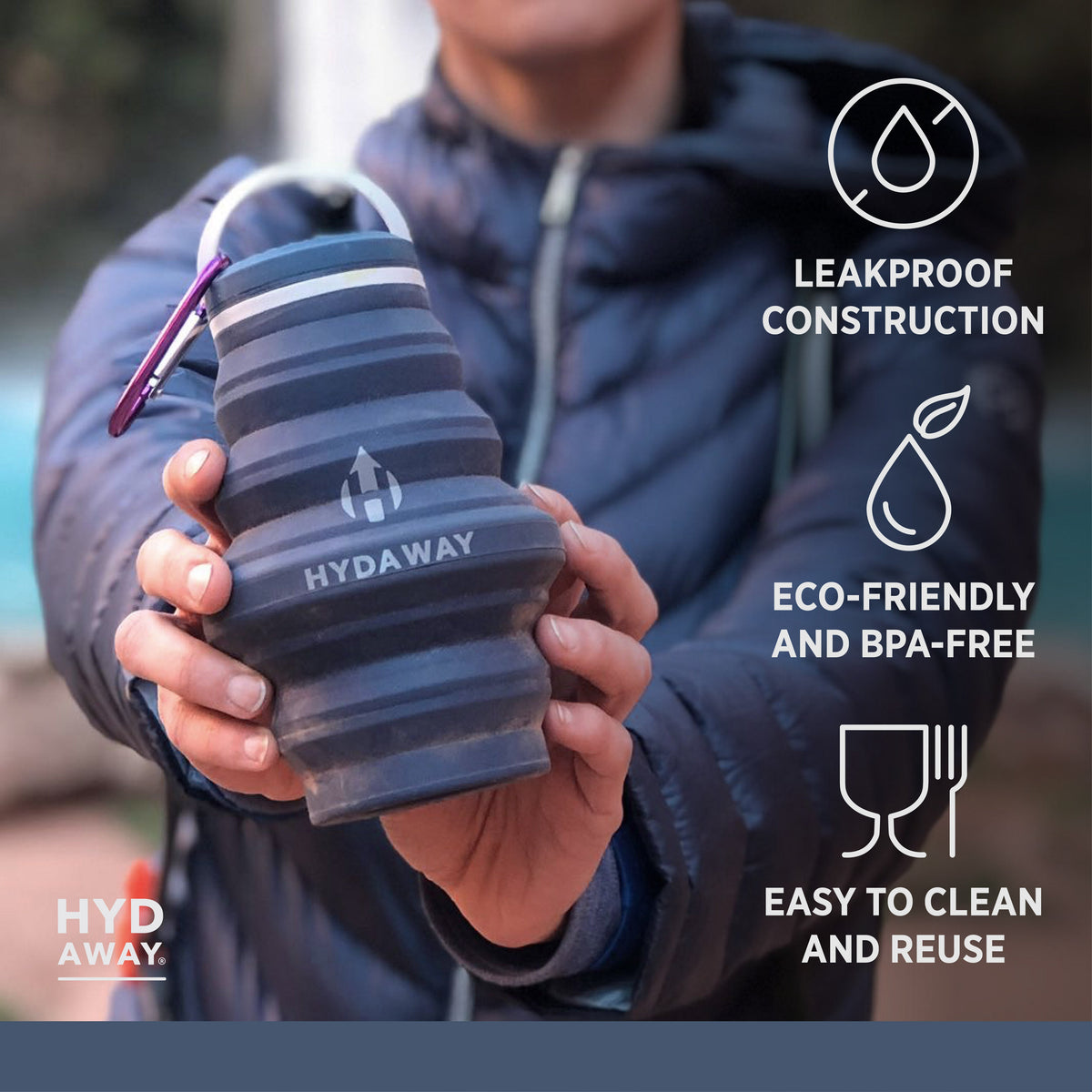 Collapsible Water Bottle | 17oz