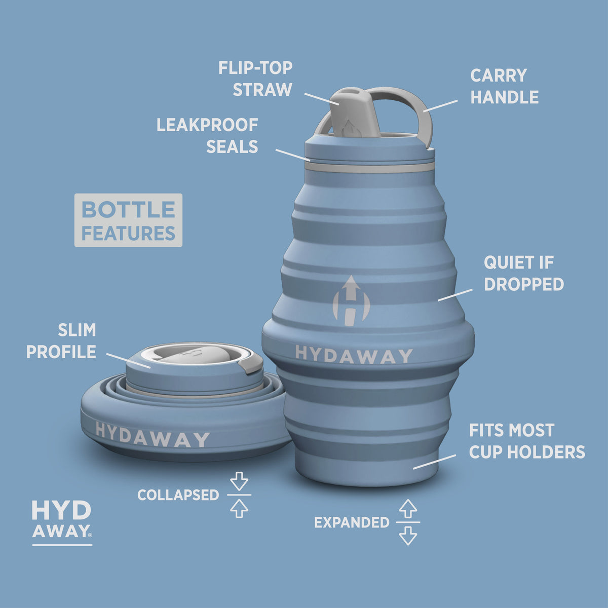 Collapsible Water Bottle | 17oz
