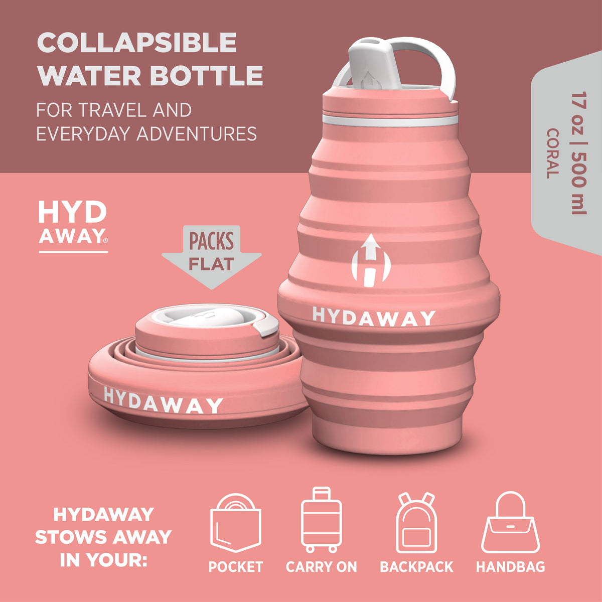Collapsible Water Bottle | 17oz