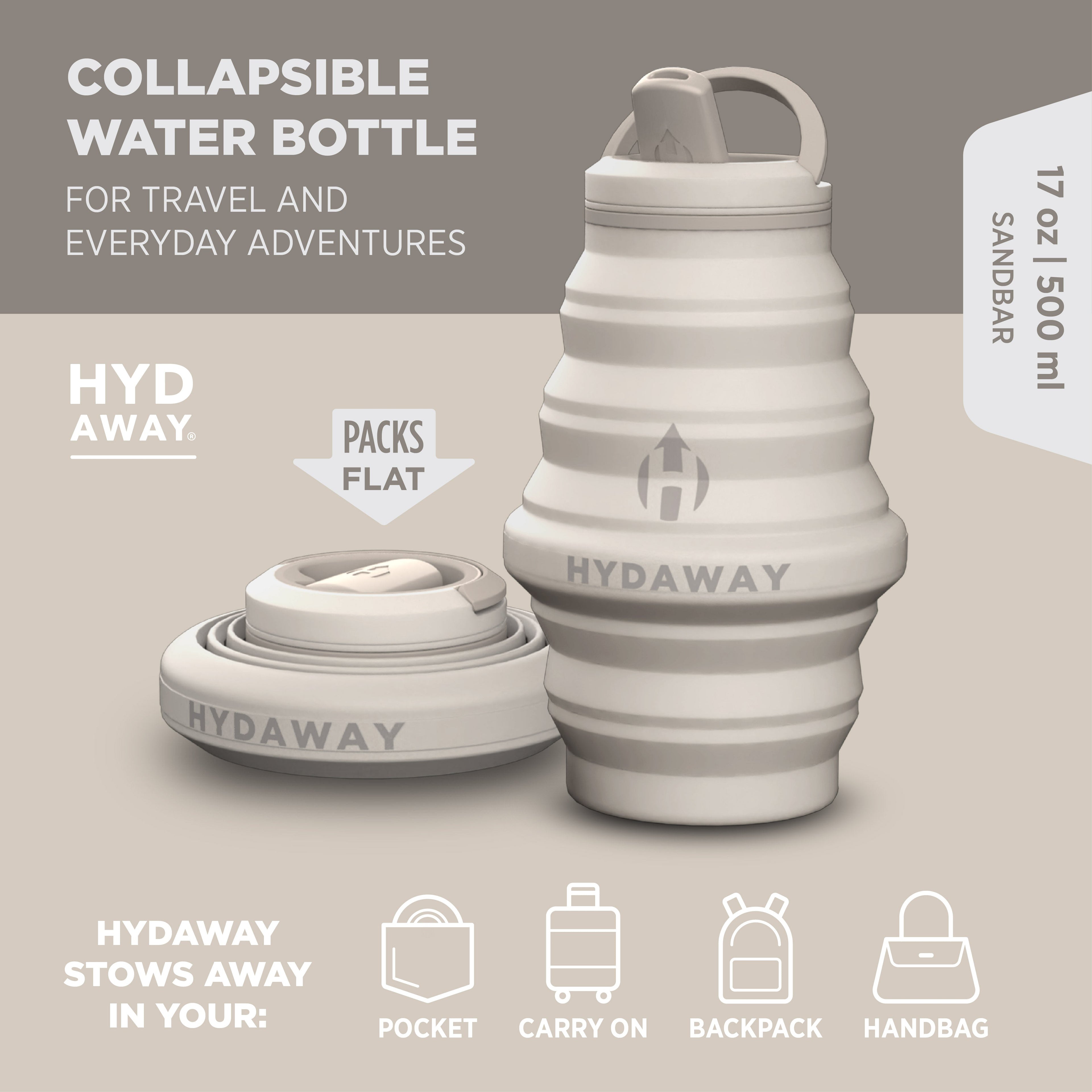 Collapsible Water Bottle | 17oz