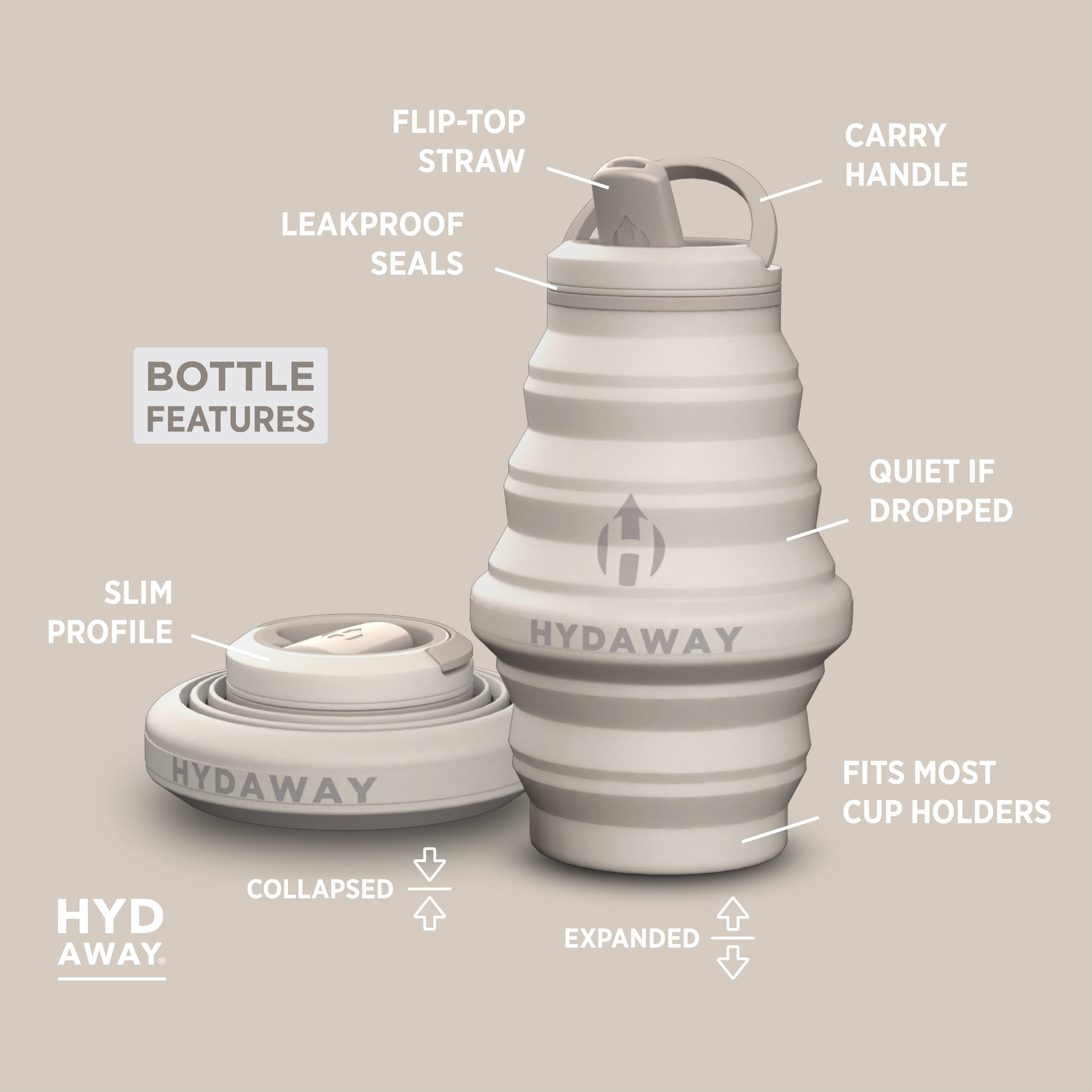 Collapsible Water Bottle | 17oz
