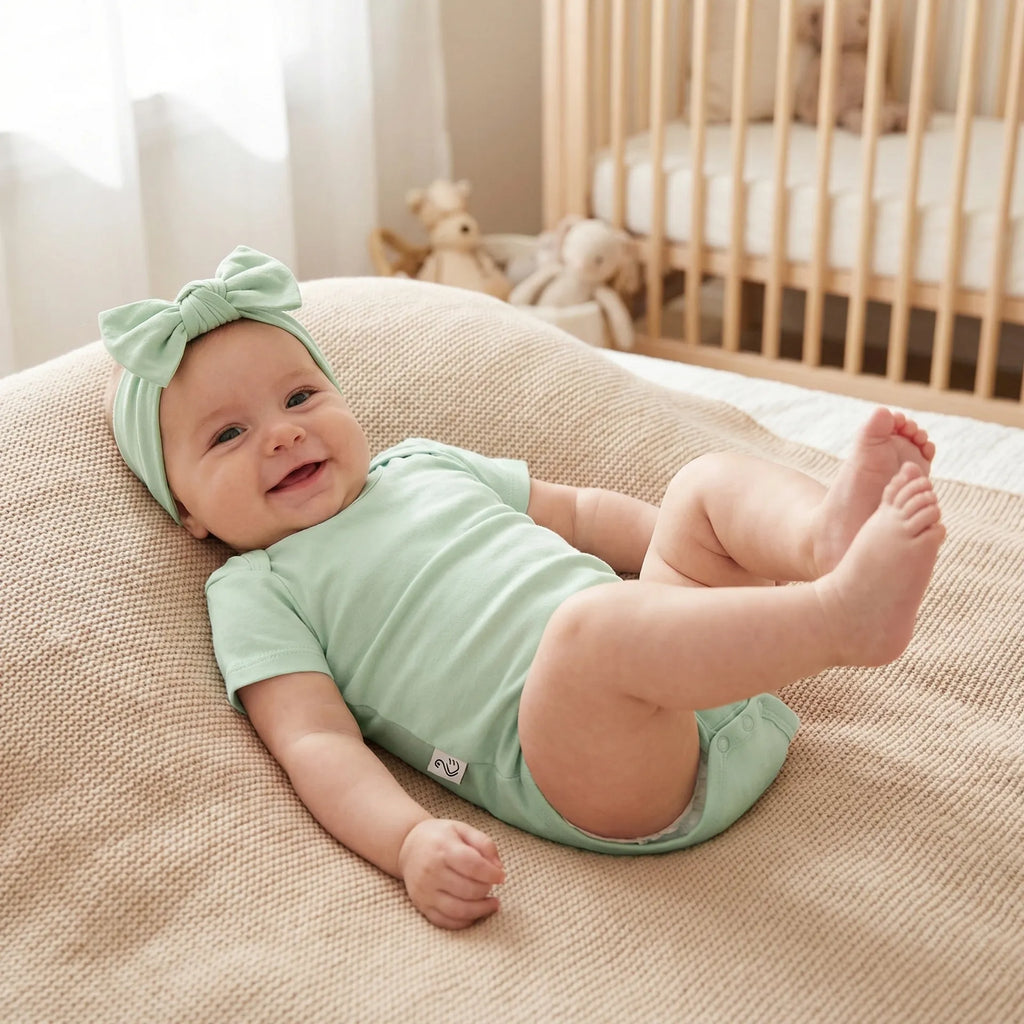 Bamboo Baby Bodysuit in Sage Green