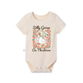 Floral 'Silly Goose' Bamboo Bodysuit in Cute & Soft Baby Onesie