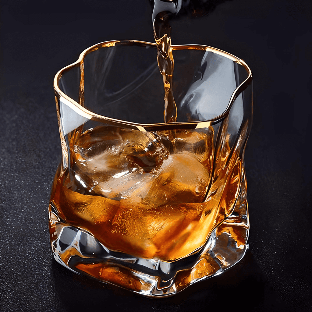 Gold Hoshi Japanese Crystal Whisky Glass