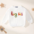 Hand-Embroidered Big Sis Knit Sweater