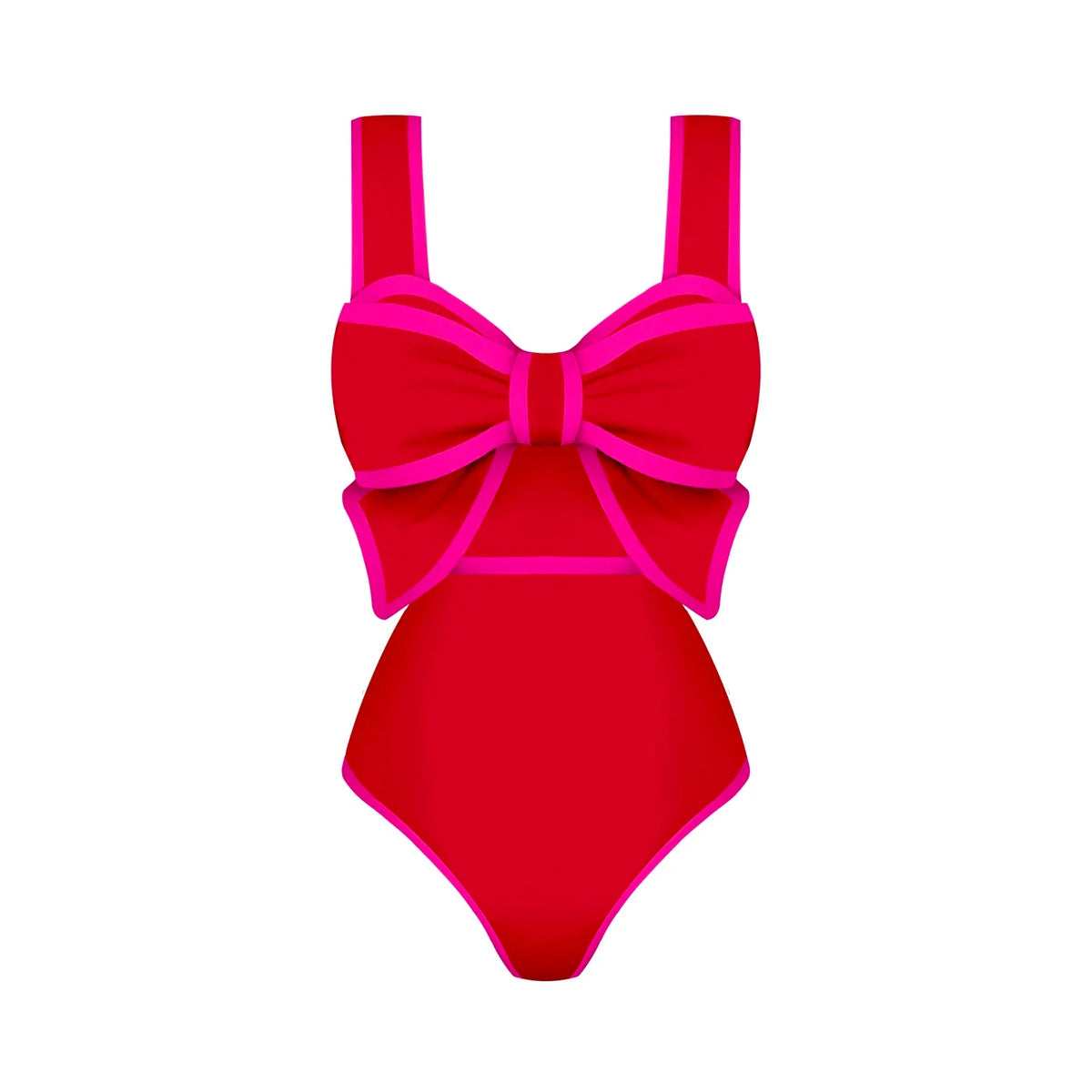 2025 New Bow Tie One Piece Swimsuit For Women Swimwear with Skirt Bathing Suit Monokini Beach Bodysuit Beach Wear