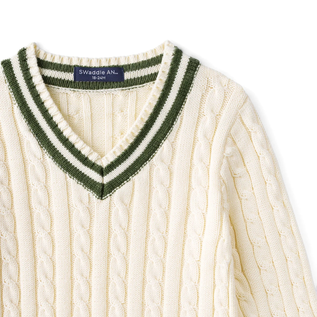 Signature Cable Knit Cricket Kids Sweater