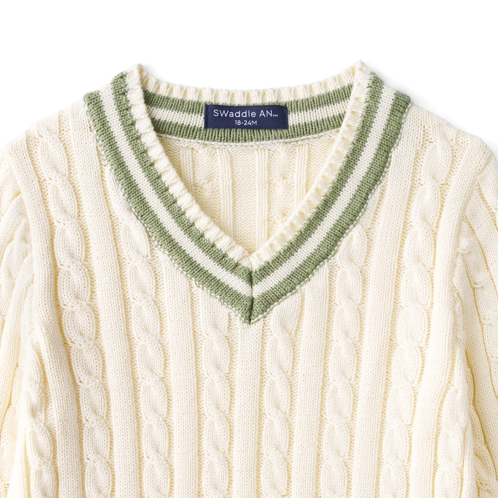 Signature Cable Knit Cricket Kids Sweater