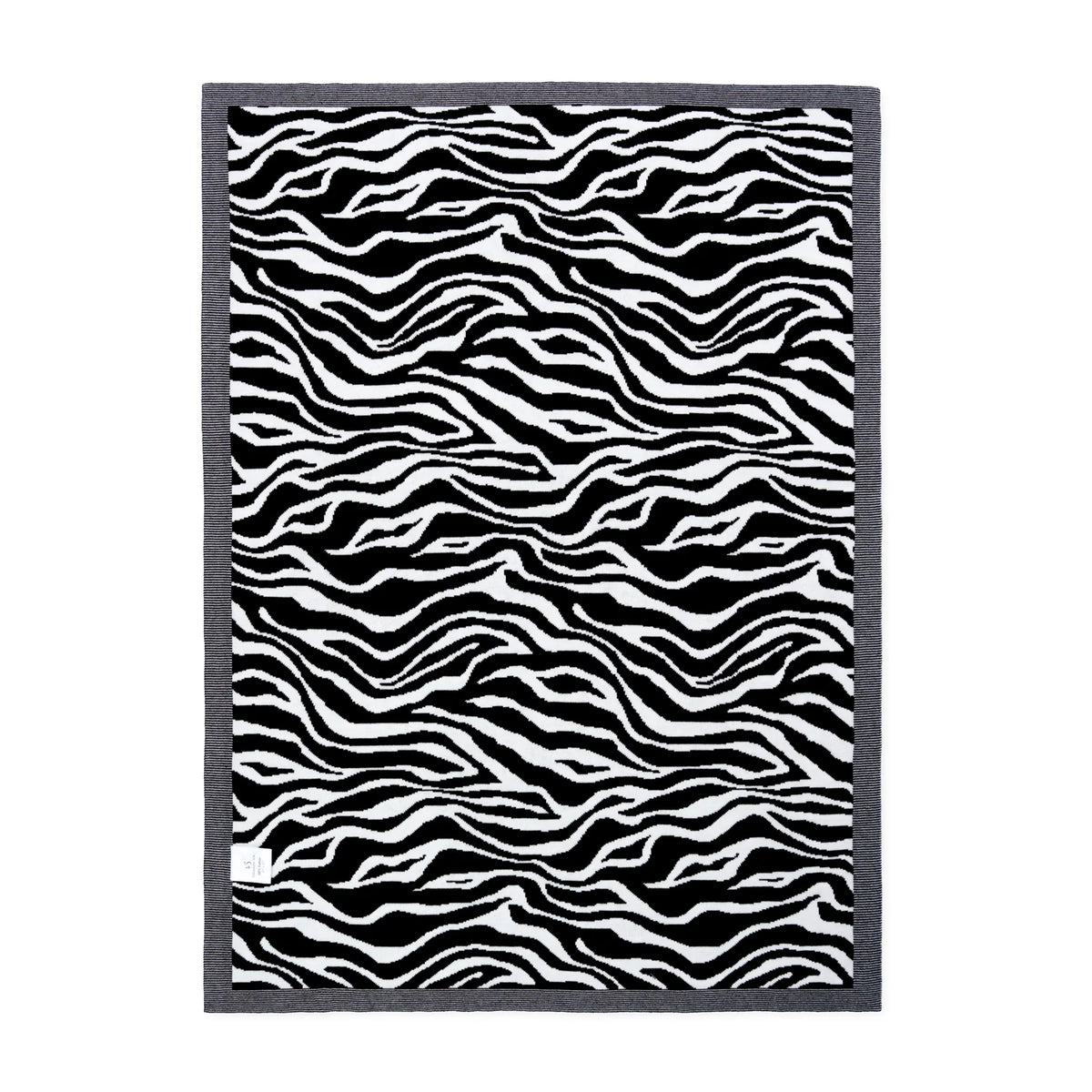 Baby Zebra Jacquard Knit Blanket