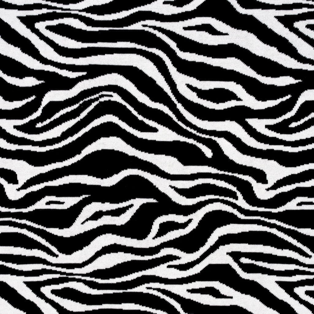 Baby Zebra Jacquard Knit Blanket