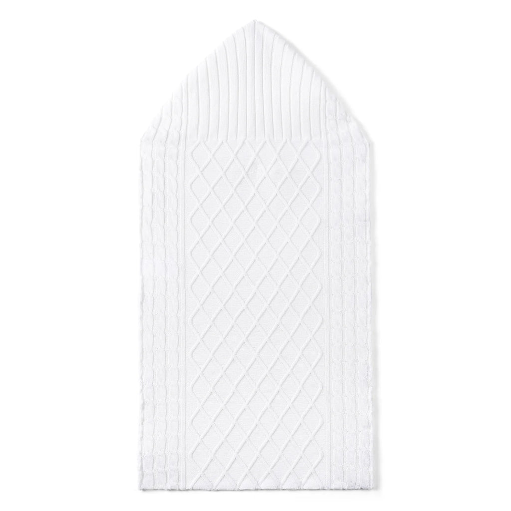 Cable Knit Baby Sleep Sack in White