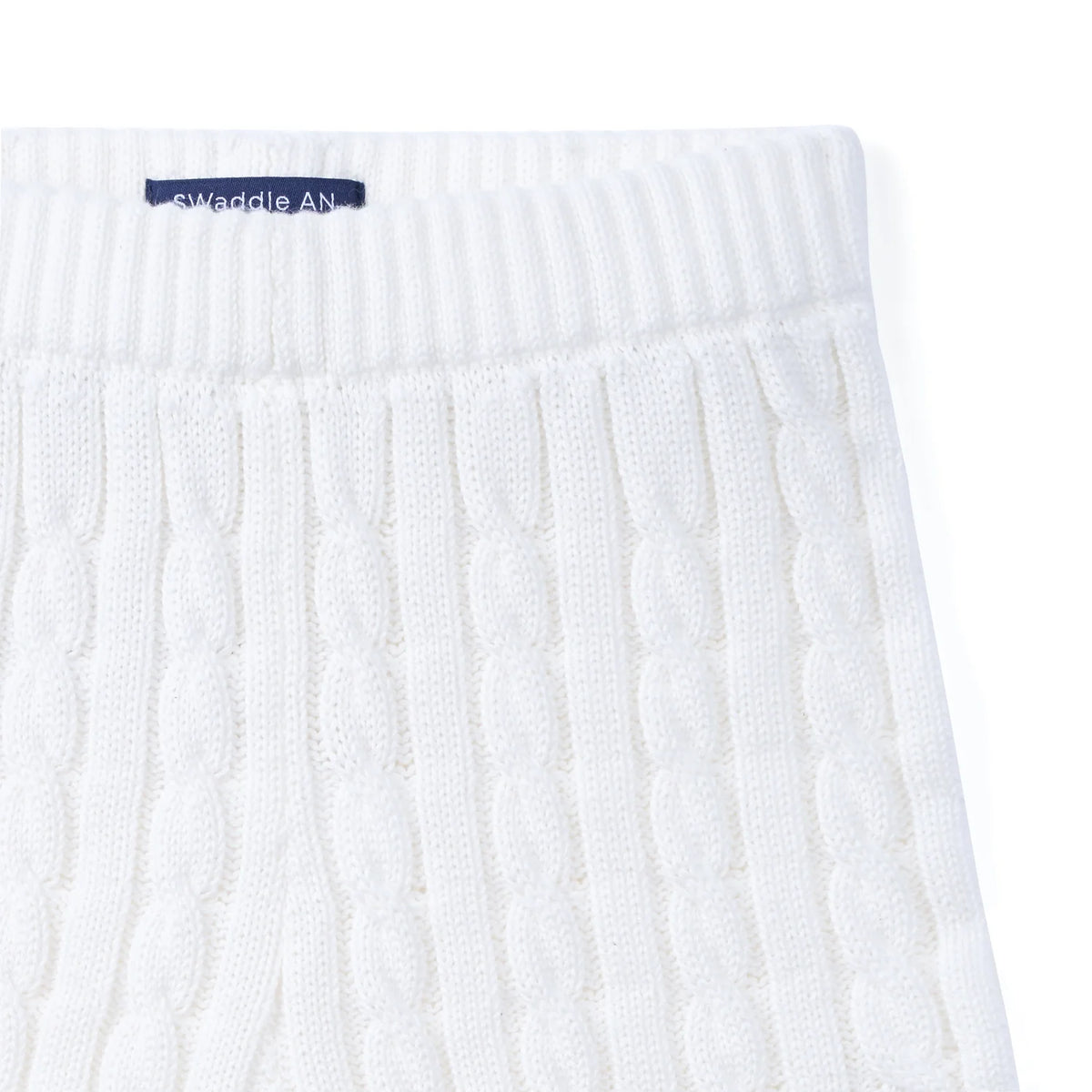 Cable Knit Short in White