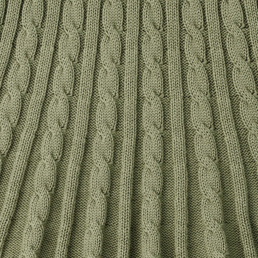 Cable Knit Skirts in Sage Green