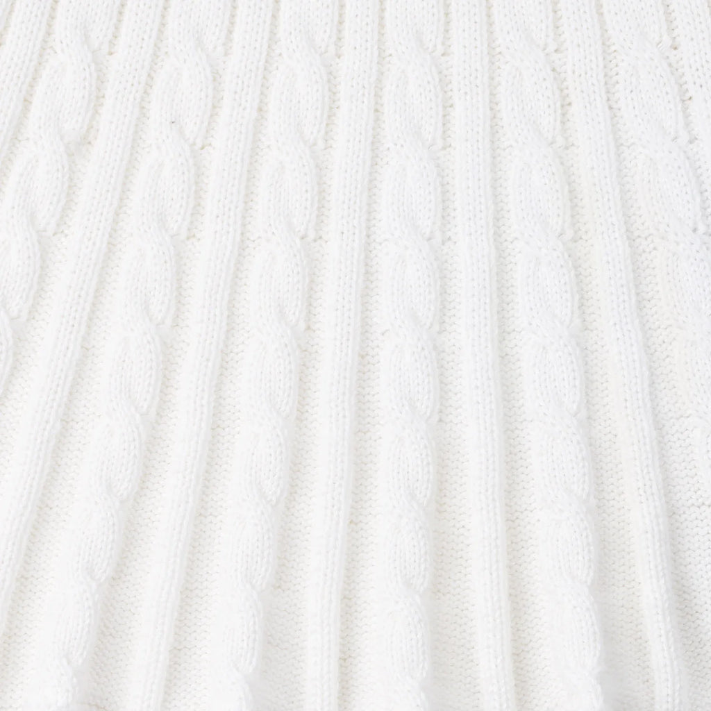Cable Knit Skirts in White