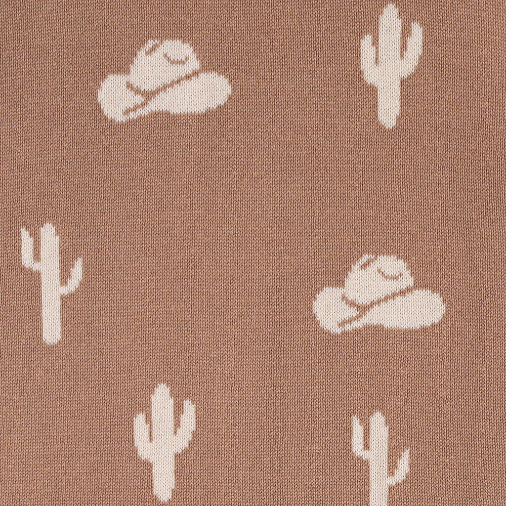Cactus Knit Long Sleeve Crewneck Sweater