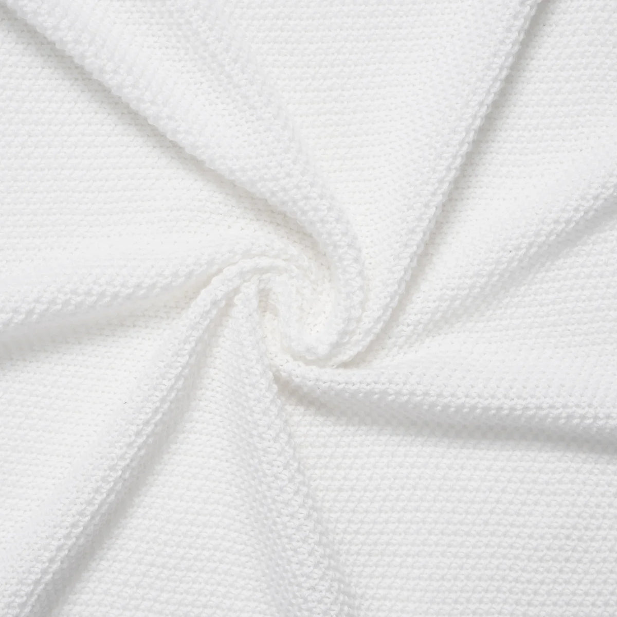 Heirloom Lace Knit Baby Blanket in White