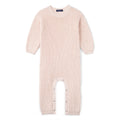 Baby Knit Romper Snap Closure in Beige