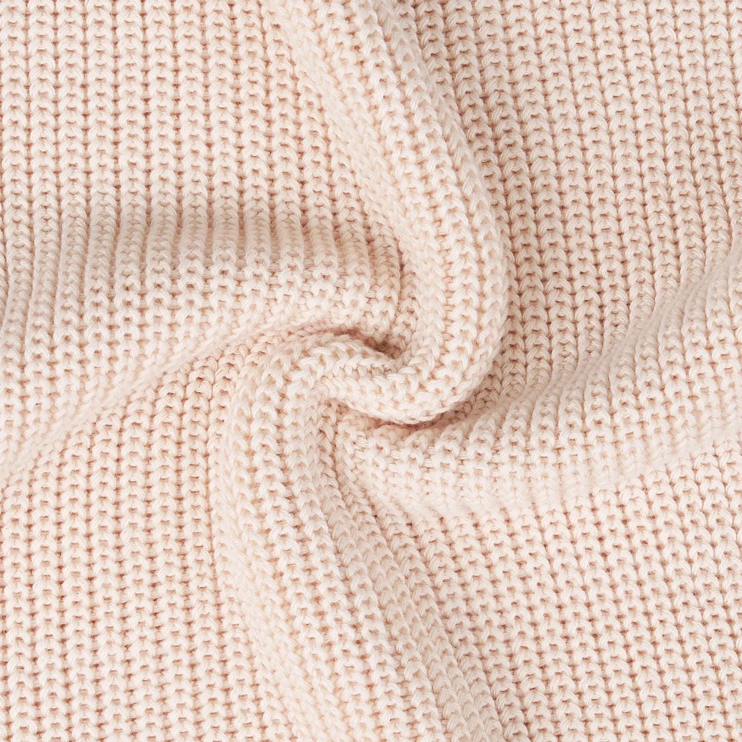 Baby Knit Romper Snap Closure in Beige