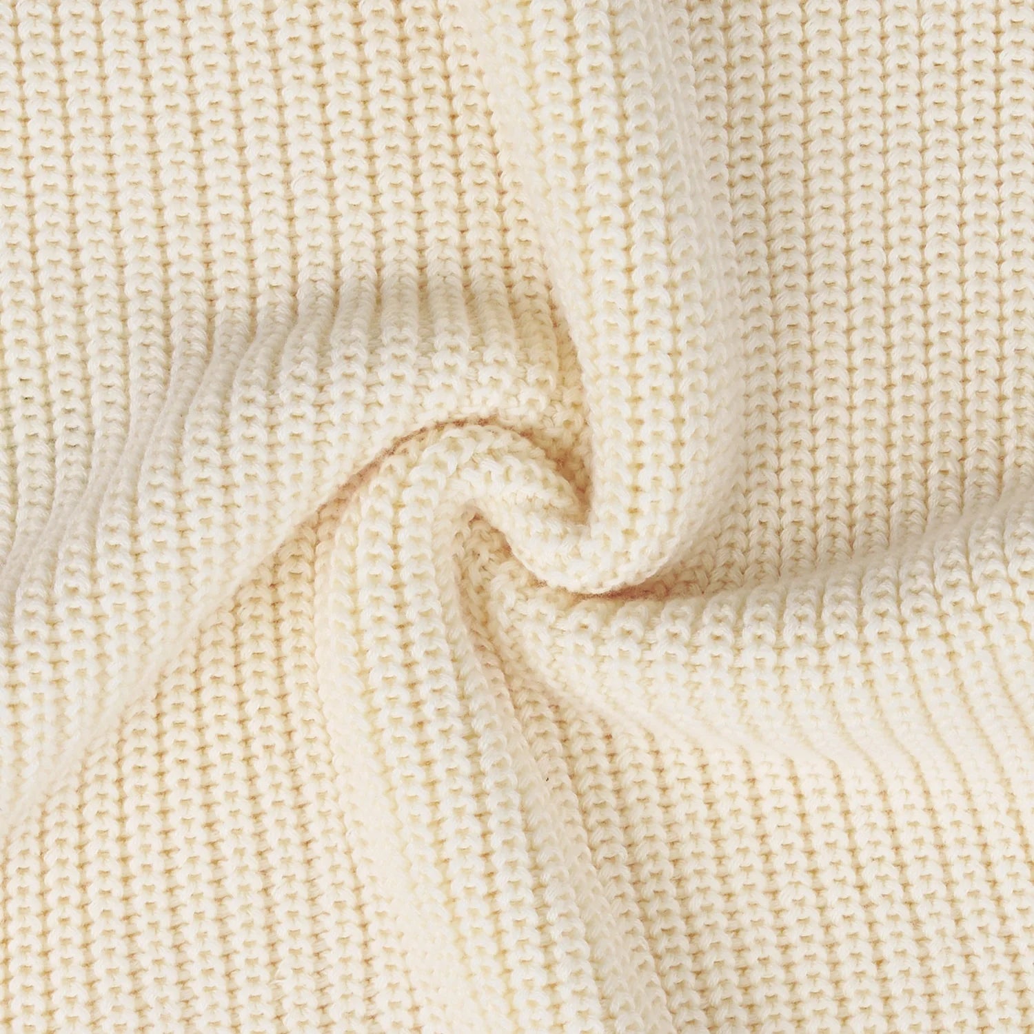 Baby Knit Romper Snap Closure in Cream