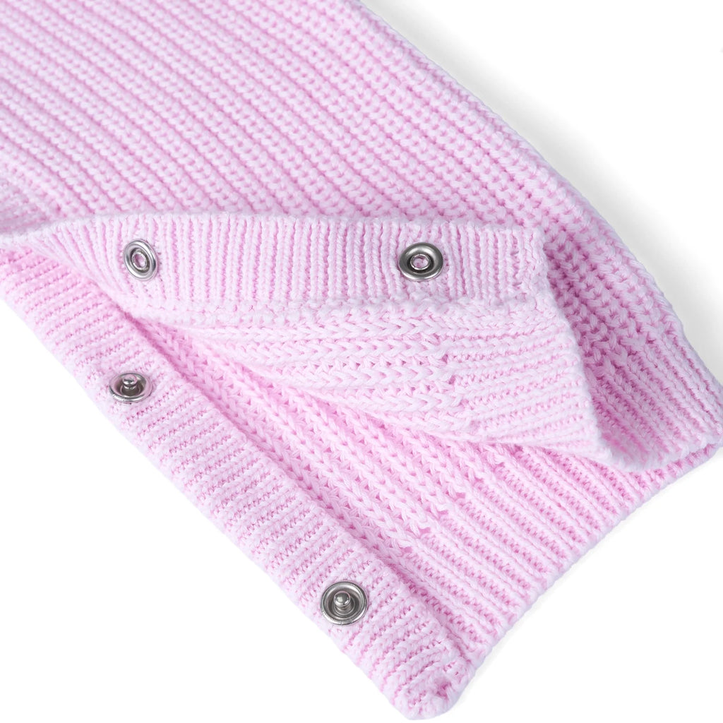 Baby Knit Romper Snap Closure in Lilac