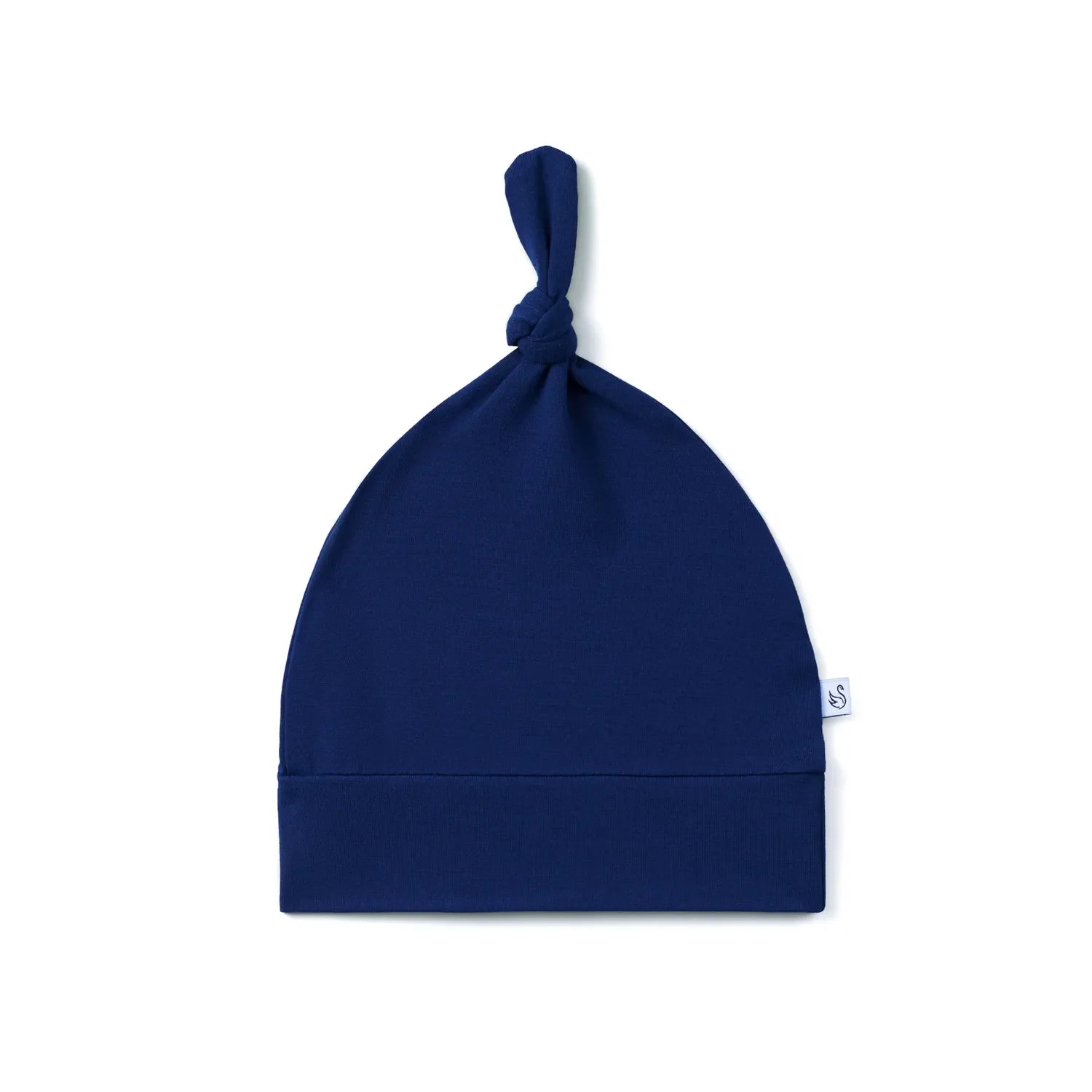 Baby Knotted Cap in Blue Depths
