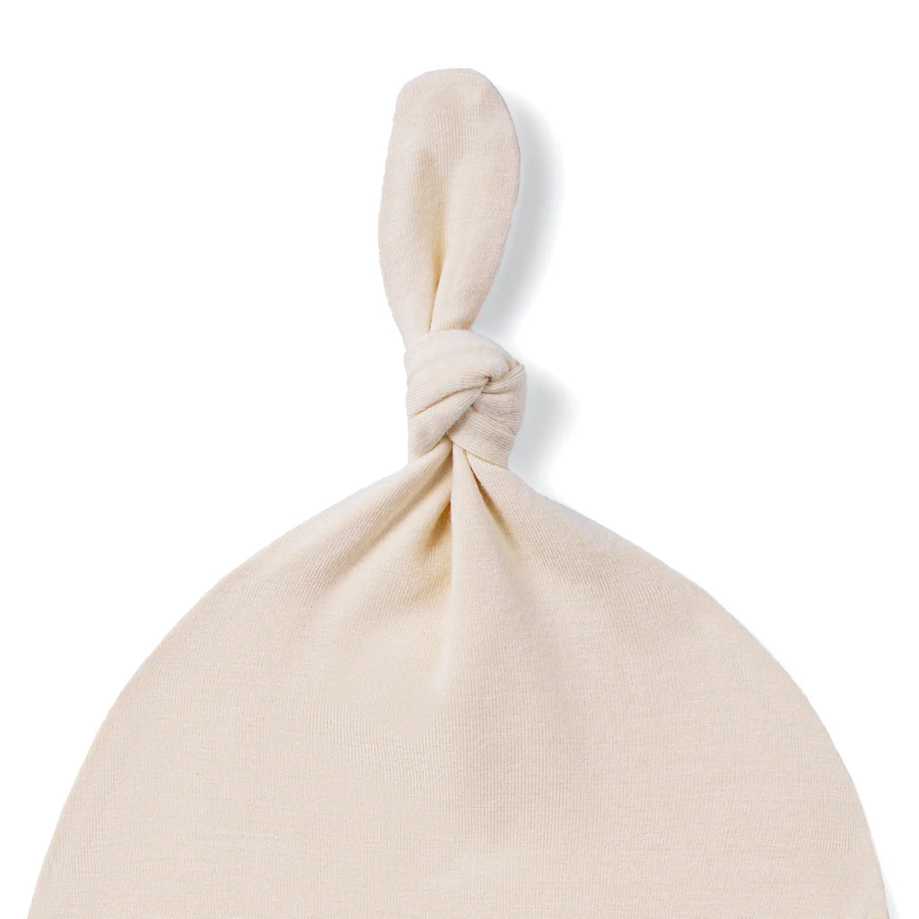 Baby Knotted Cap in Sand