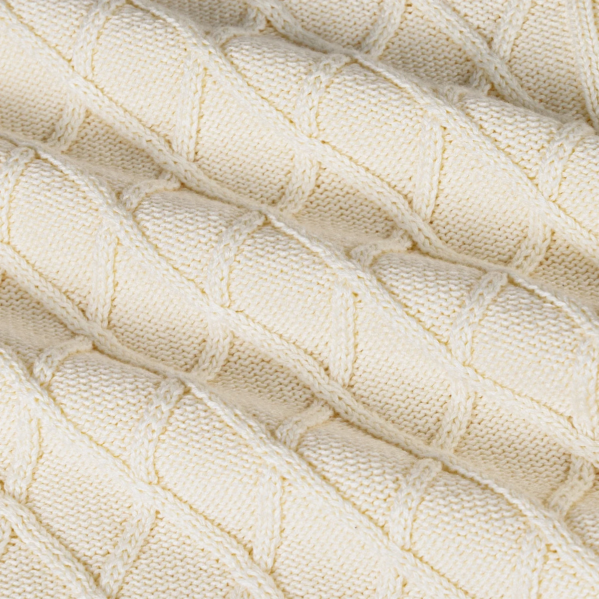 Cable Knit Baby Sleep Sack in Cream