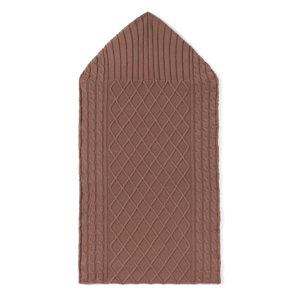 Cable Knit Baby Sleep Sack in Mocha