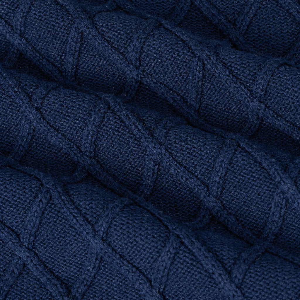Cable Knit Baby Sleep Sack in Navy