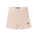 Cable Knit Short in Beige