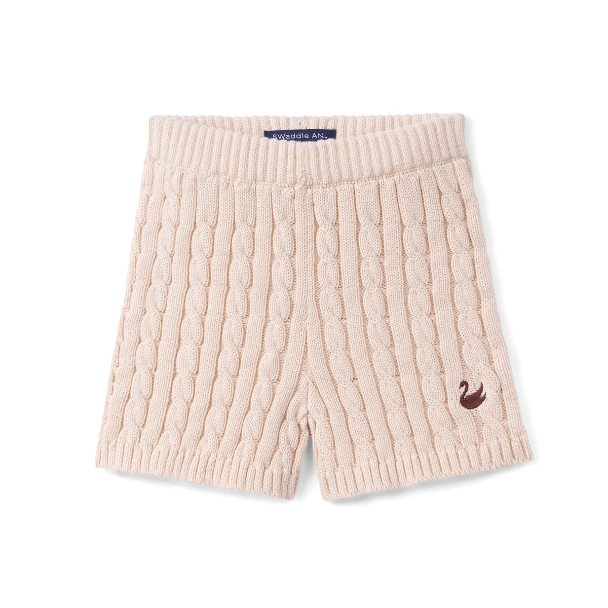 Cable Knit Short in Beige