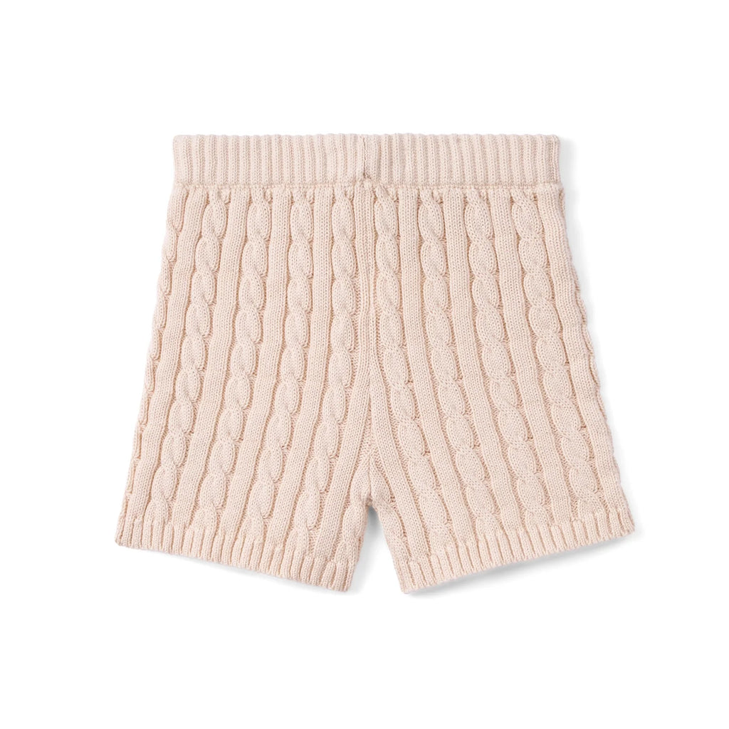 Cable Knit Short in Beige
