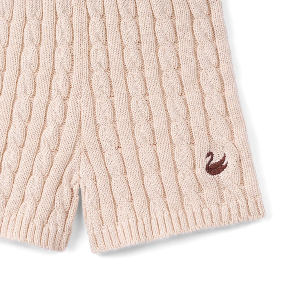 Cable Knit Short in Beige