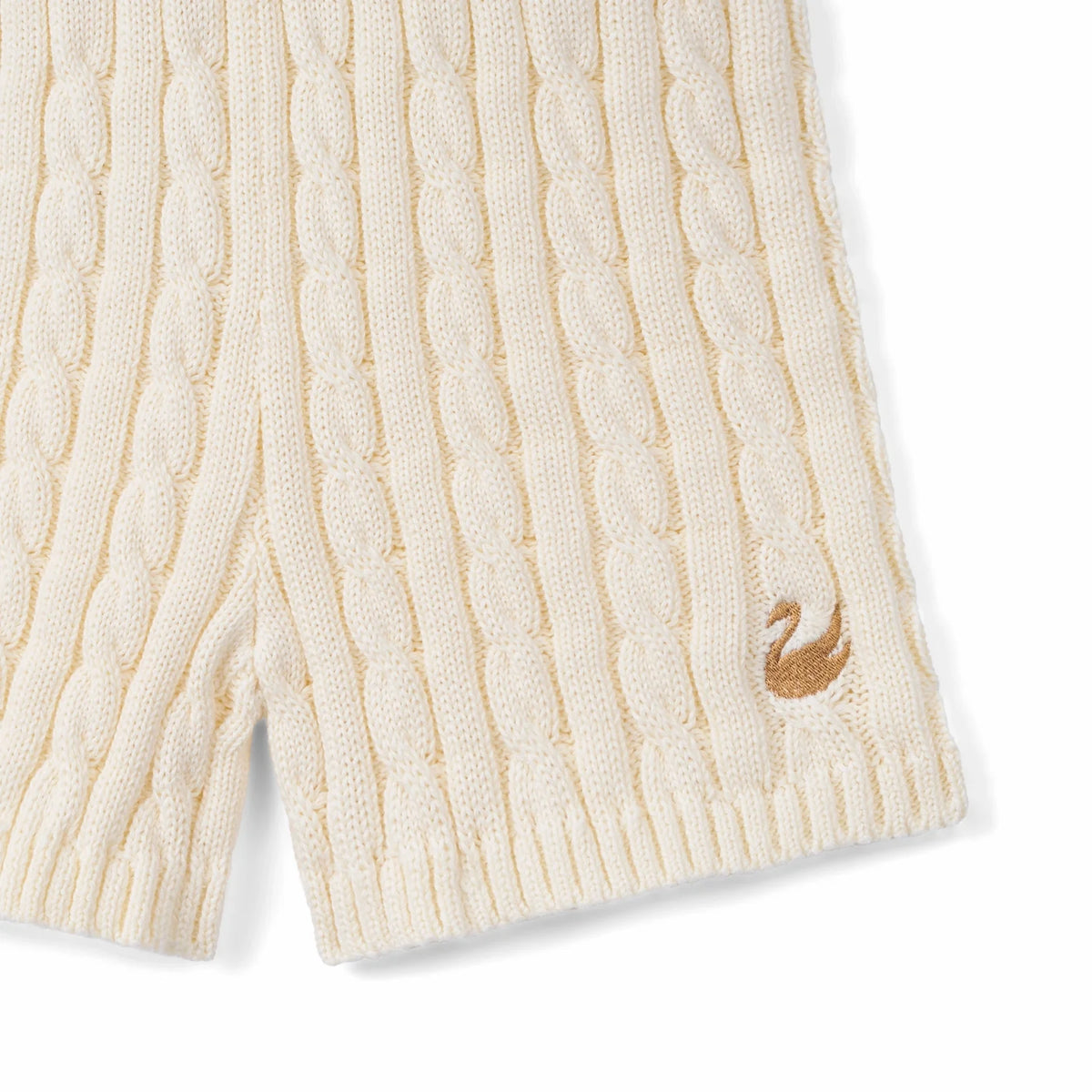 Cable Knit Short in Cream