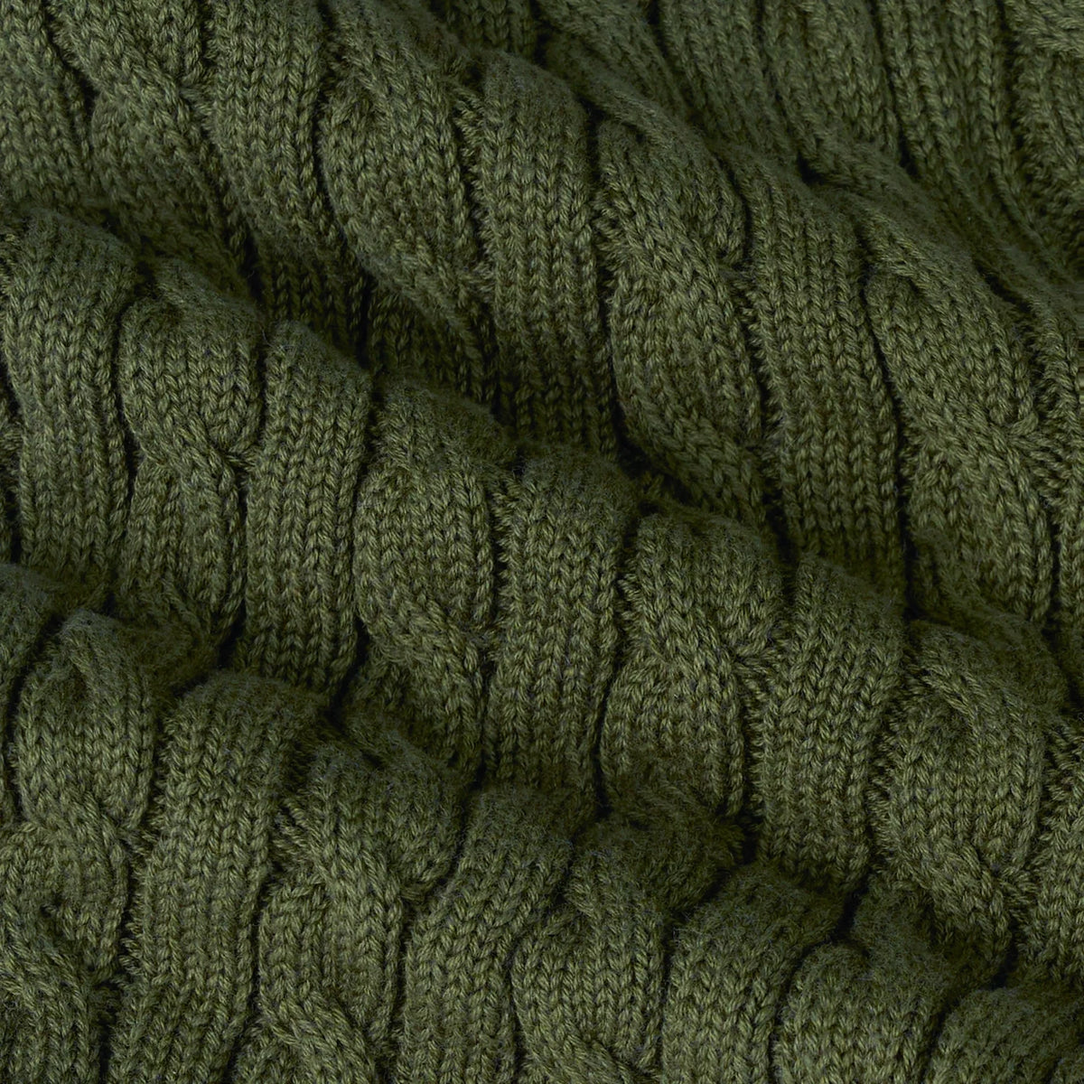 Cable Knit Short in Forest Green