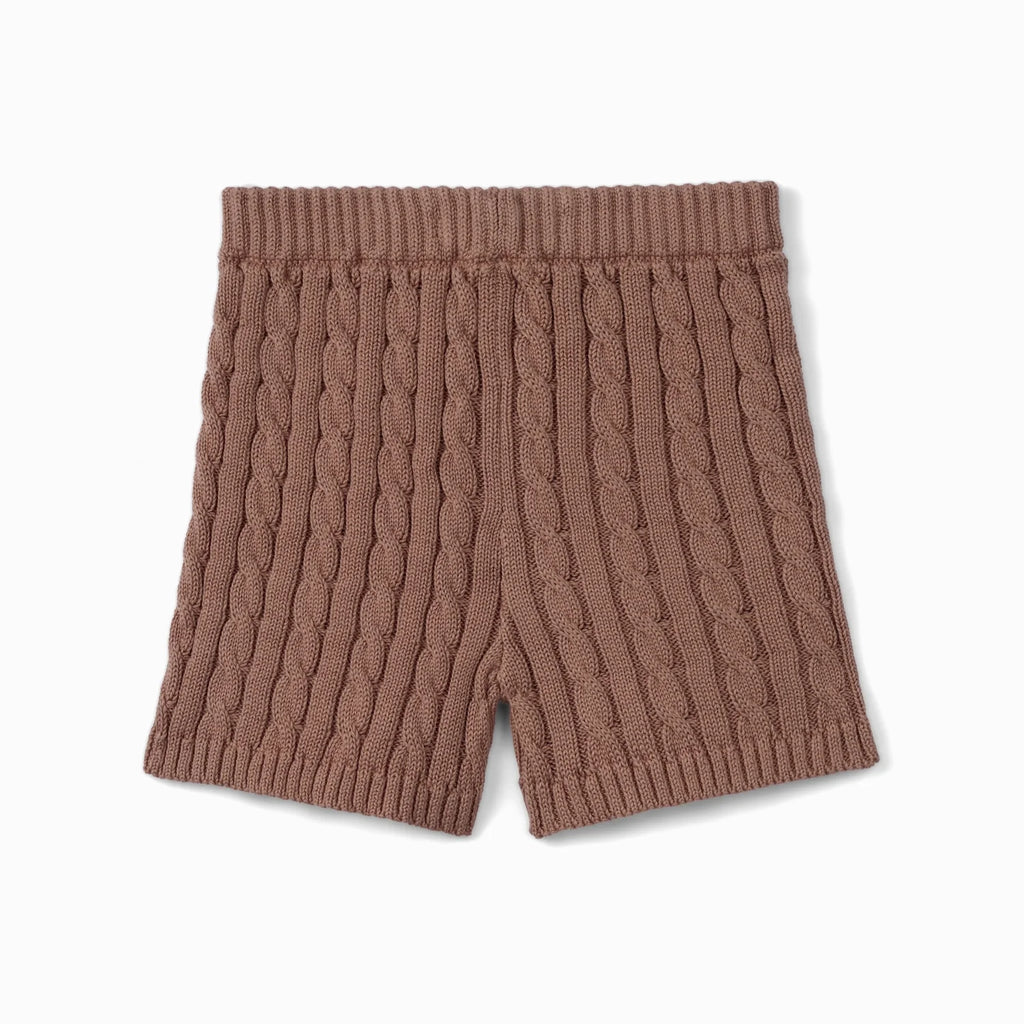 Cable Knit Short in Mocha