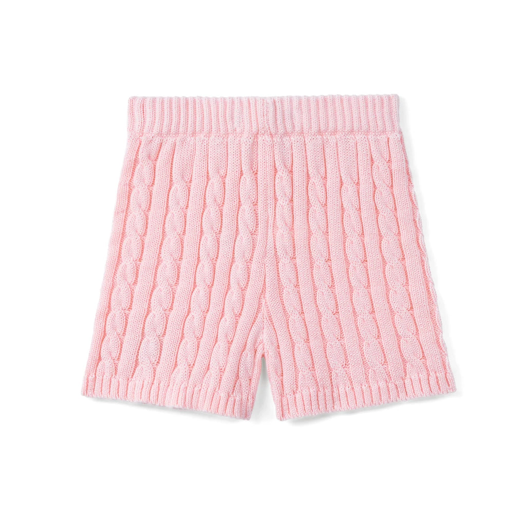 Cable Knit Short in Pink