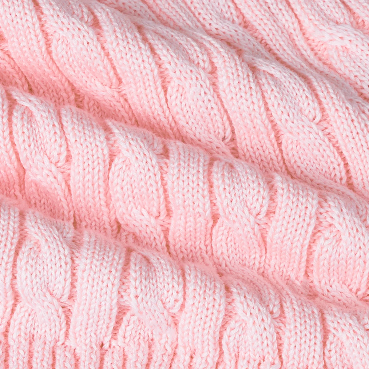 Cable Knit Short in Pink