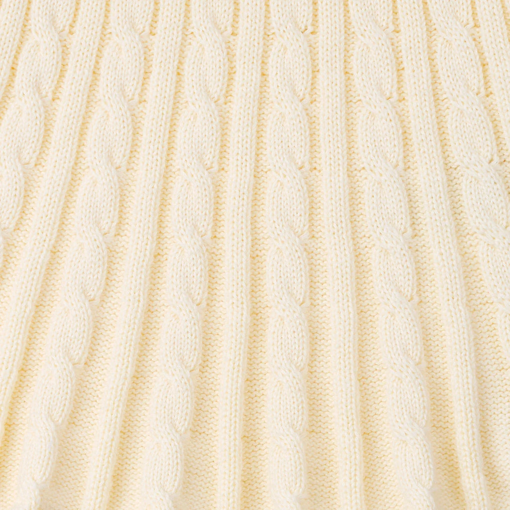 Cable Knit Skirts in Cream