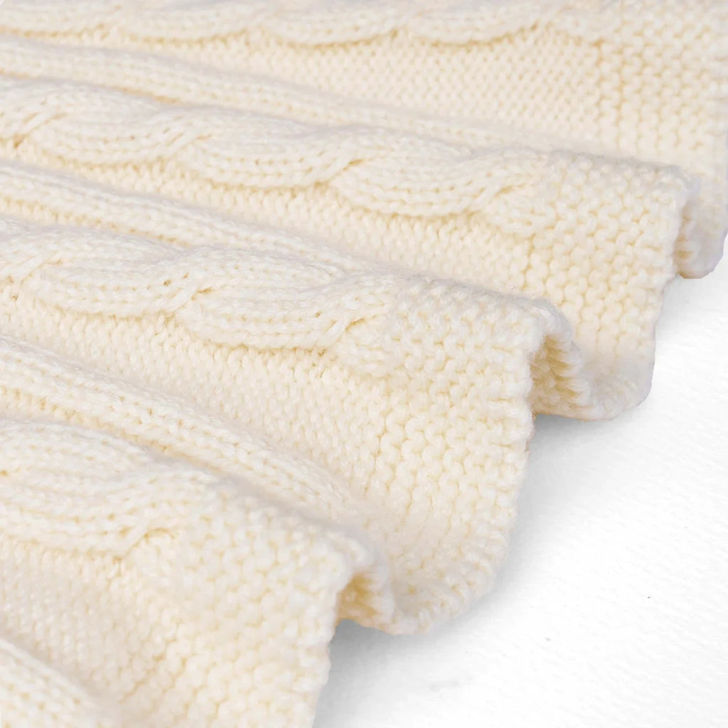 Cable Knit Skirts in Cream