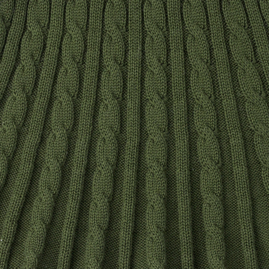 Cable Knit Skirts in Forest Green