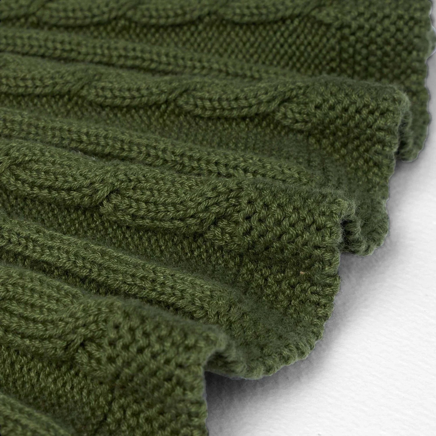 Cable Knit Skirts in Forest Green